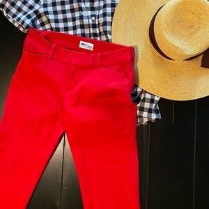 Red Old Navy Pixie Pants Size 4